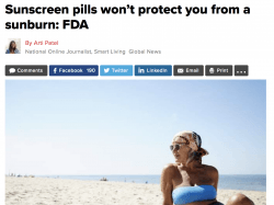 sunscreen supplements toronto
